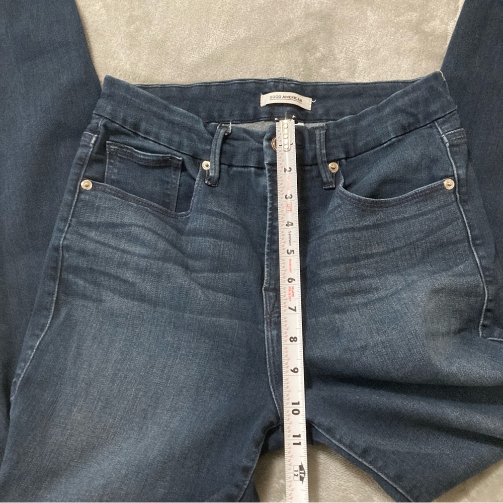 Good American Women’s Good Legs Jeans 8/29 Blue Skinny Jeans High Waist Stretch - Picture 11 of 16